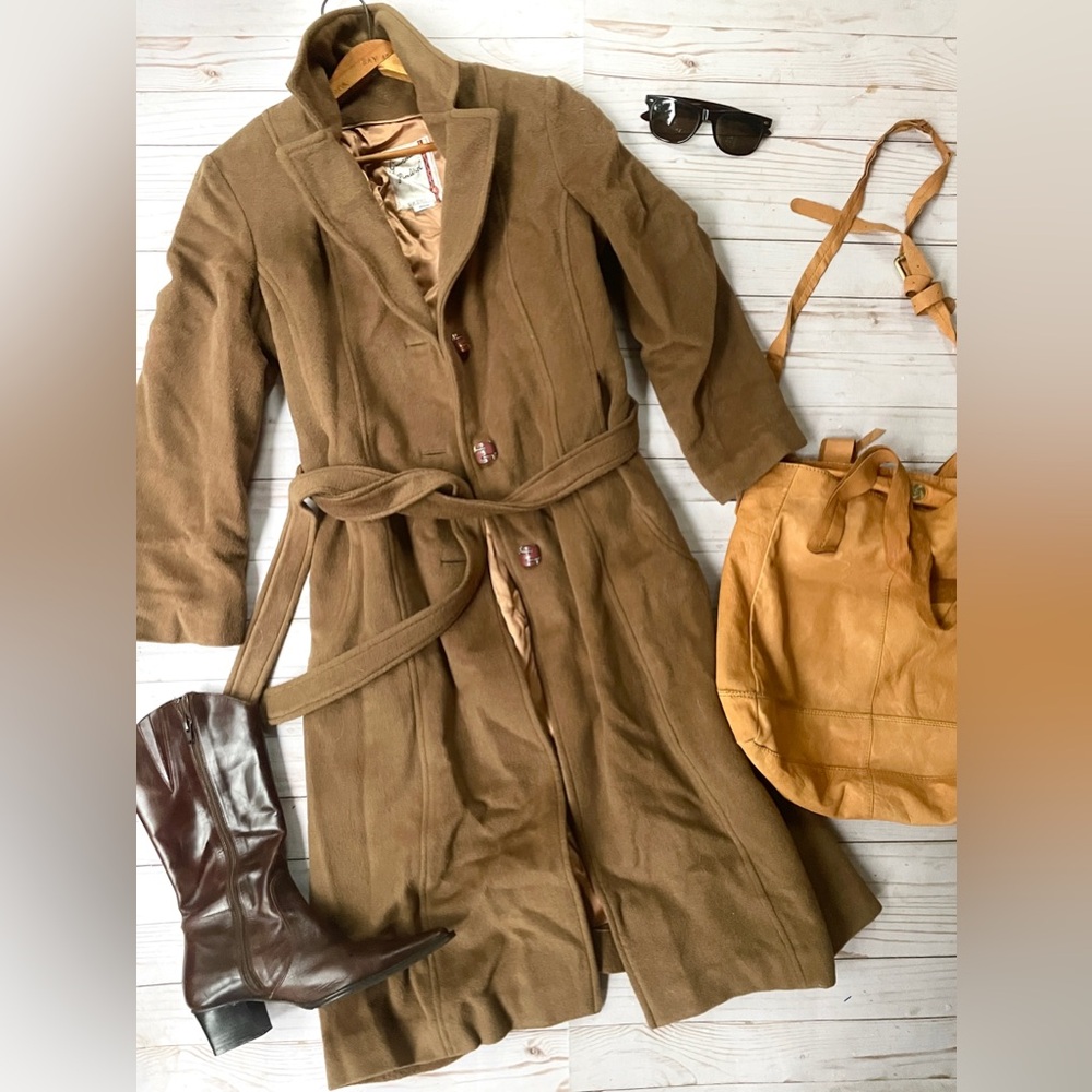 Vintage belted wool coat